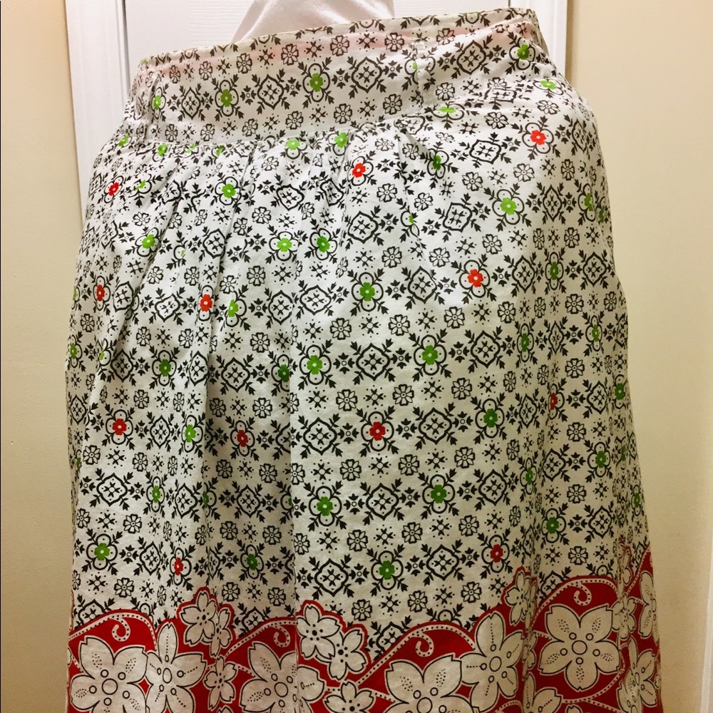 Fully Lined Multi Colored Extra Large Skirt - image 1